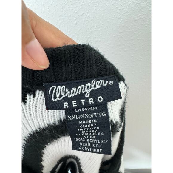 Wrangler Retro Zebra Print Sweater XXL - Picture 5 of 8